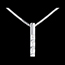 achat on line Pendentif trilogie talisman or blanc - 0.22 carats - 3 diamants