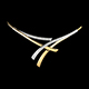 Collana Meridiano oro giallo pav� - 0.4 carati - 27 diamanti