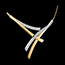 achat en ligne Collier Meridien or jaune pav� - 0.4 carats - 27 diamants