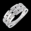 acheter on line Bague canevas or blanc pav�e diamants - 6 diamants