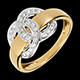 bijou or bague fermoir