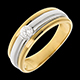 Solitario eclipse oro amarillo-oro blanco 