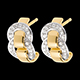 Orecchini Fermaglio oro giallo pav�   - 0.23 carati - 38 diamanti