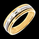cadeaux femme trilogie eclipse or jaune or blanc pm 24 carats di