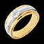 cadeaux femmes Solitaire �clipse or jaune-or blanc (TGM) - 0.42 carats