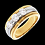achat Trilogie �clipse or jaune-or blanc (TGM) - 1.04 carats - 3 diamants