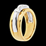 achat en ligne Trilogie �clipse or jaune-or blanc (TGM) - 1.04 carats - 3 diamants