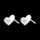 Boucles d'oreilles pendantes Mon petit coeur argent et diamant