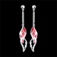 Boucles d'oreilles Plumage Rose 1