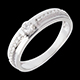 achat on line solitaire empire or blanc pave 026 carats 19 diama