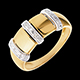 bijoux or bague triade or jaune pavee diamants