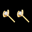 joaillerie   Boucles d'oreilles caldera - puces diamants or jaune  - 0.21 carats