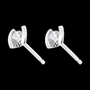 vente on line Boucles d'oreilles caldera - puces diamants or blanc - 0.21 carats
