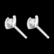 achat en ligne boucles oreilles caldera puces diamants or blanc 2