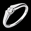 bijou or Solitaire arche or blanc (PM)