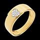 joaillerie bague coeur ardillon or jaune pave 13 diamants