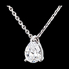 vente on line Collier Larme diamant - or blanc - 1 carats