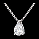 bijou or collier larme diamant or blanc carats