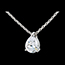 ventes Collier Larme diamant - or blanc  - 1.25 carats