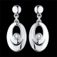Boucles d'oreilles Selena argent et diamant