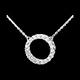 cadeau collier firmament or blanc 75 carats 19 diamants