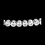 bijou Bracelet Boulier diamants - or blanc  - 2 carats - 52 diamants