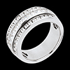 ventes en ligne Bague Idylle or blanc pav�e - 1.46 carats - 43 diamants