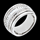 mariages anneau bagatelle or blanc 58 carats 48 diamants