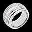 vente Anneau Bagatelle or blanc - 1.58 carats - 48 diamants