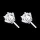 acheter on line boucles oreilles or blanc diamant griffes carats