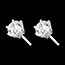 acheter Boucles d'oreilles or blanc - diamant 6 griffes - - 2 carats