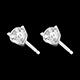 ventes on line boucles oreilles or blanc diamant griffes carats