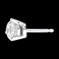 bijou or Boucles d'oreilles or blanc - diamant 3 griffes - 1 carats
