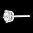 ventes on line Boucles d'oreilles or blanc - diamant 4 griffes - 1 carats