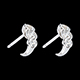 achat on line boucles oreilles trilogie archet or blanc diamants