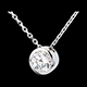 bijouteries collier pepite diamant or blanc 75 carats