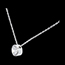 cadeau femme Collier P�pite diamant - or blanc - 1 carats