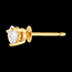 joaillerie Boucles d'oreilles or jaune - diamant 3 griffes  - 0.7 carats