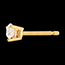 acheter on line Boucles d'oreilles or jaune - diamant 3 griffes  - 0.25 carats