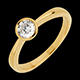 Solitaire Poup�e or jaune