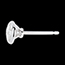 vente Boucles d'oreilles Poup�e Solitaire or blanc