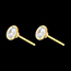 cadeau femme Boucles d'oreilles Poup�e Solitaire or jaune