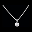 bijouteries Collier Poup�e Solitaire or blanc