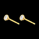 Boucles d'oreilles Poup�e Solitaire or jaune