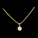Collier Poup�e Solitaire or jaune