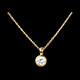 Collier Poup�e Solitaire or jaune