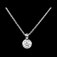 Collier Poup�e Solitaire or blanc