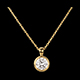 Collar mu�eca Solitario oro amarillo