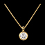 vente Collier Poup�e Solitaire or jaune
