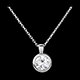 Collier Poup�e Solitaire or blanc